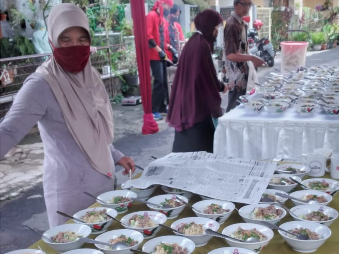 Pesanan soto daging 160 Porsi